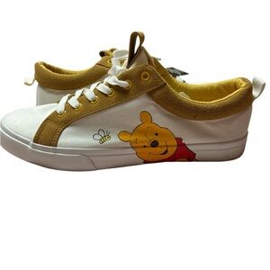 Disney White and Yellow Character Sneakers
